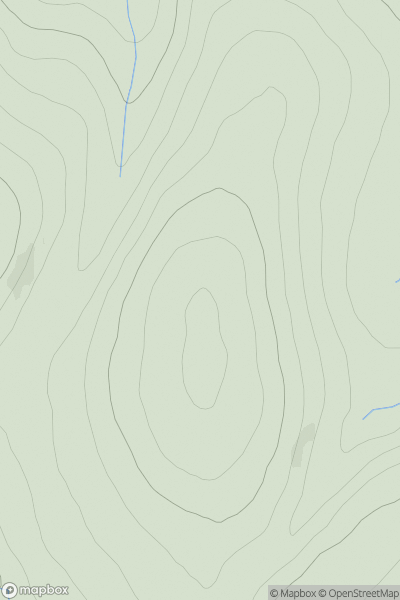 Thumbnail image for Coille Mhor [Glen Albyn and the Monadh Liath] showing contour plot for surrounding peak